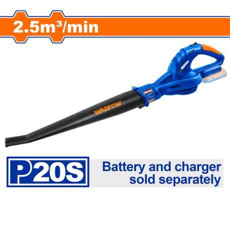 Wadfow - Cordless Blower (20V) 2.5 m per min - Tool Only - Wadfow - Cordless Blower (20V) 2.5 m p...