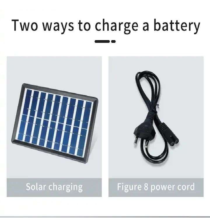 14 inch Rechargeable Solar Electric and Solar Fan Portable With Solar Panel