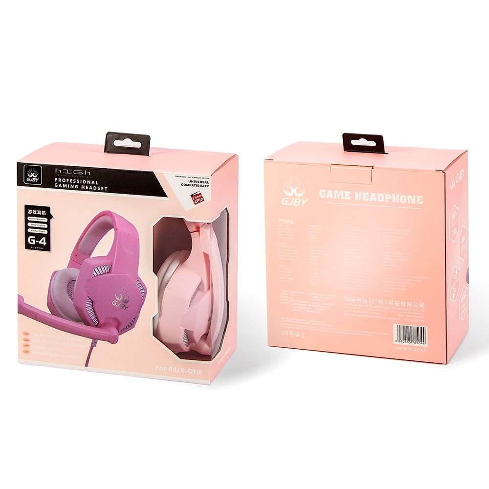 GJBY G-4 Gaming Headset for PS4 and Xbox One -  Pink - Open Box