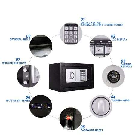 35 x 25 x 25cm Digital Electronic Security Safe Box -XF0717