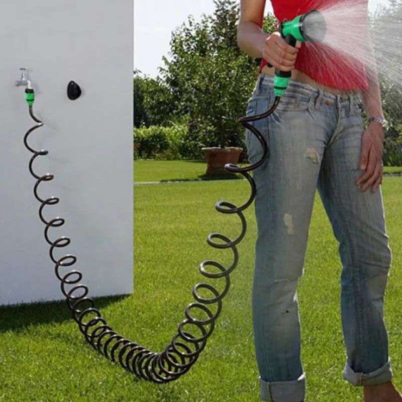 15m Retractable Coil Hose Pipe with Attachements