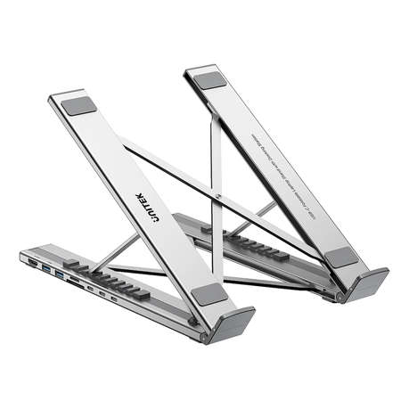Unitek - USB-C Foldable Laptop Stand 7IN1 Replicator 100W Power Delivery - Unitek - USB-C Foldabl...