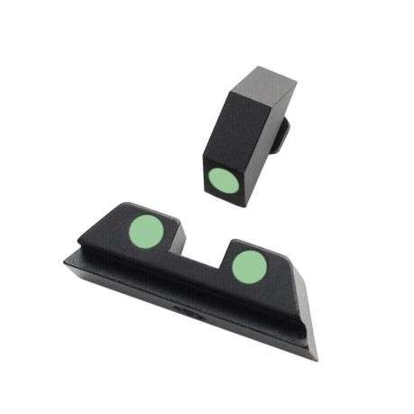 Luminous Glow in Dark Fiber Optic Front and Rear Pistol Sight