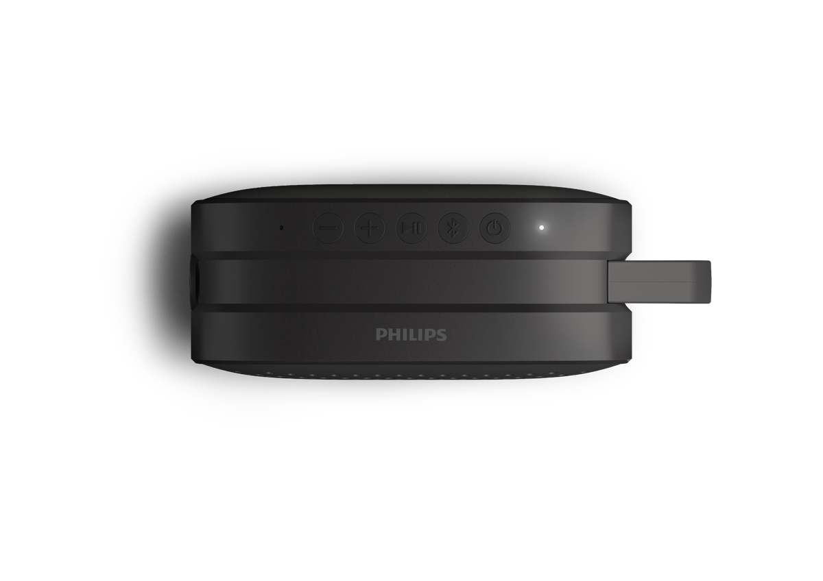 Philips Go TAS1209 Small Portable Bluetooth Speaker - Black
