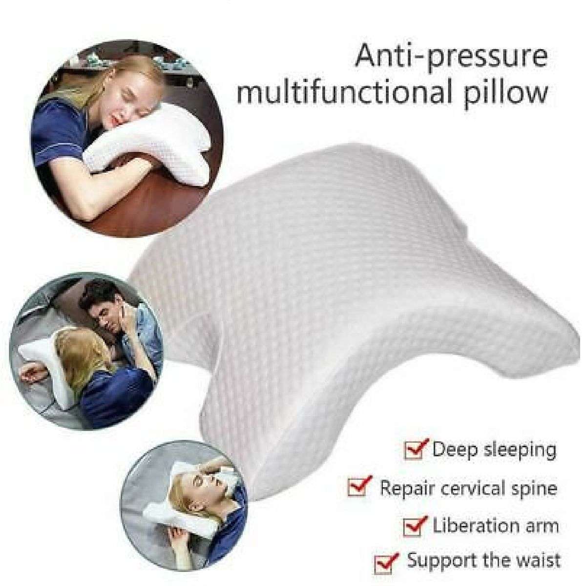 Pressure Free Memory Foam Pillow Slow Rebound