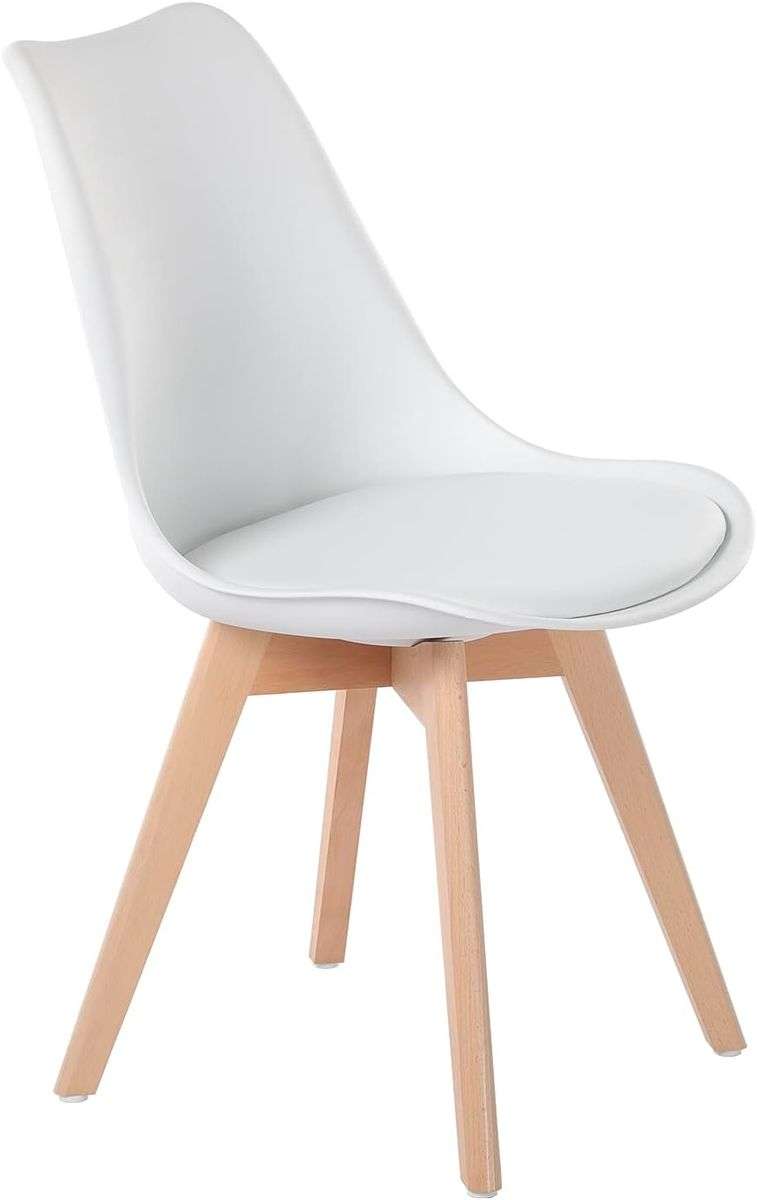 Kitchen Set of 4 Chairs Black Wooden Dinning Table