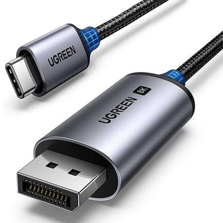 Ugreen - USB Type-C to DisplayPort 1.4 Cable 2m - Ugreen - USB Type-C to DisplayPort 1.4 Cable 2m