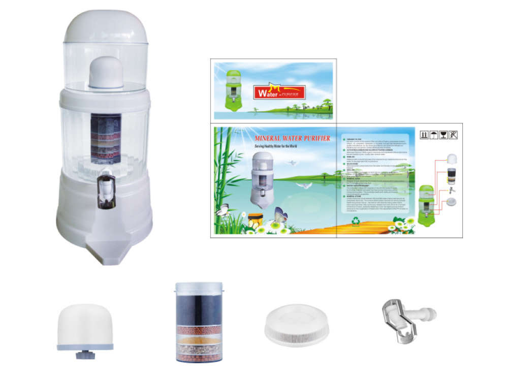 Water Dispenser 14L with Filters & Mineral Pot