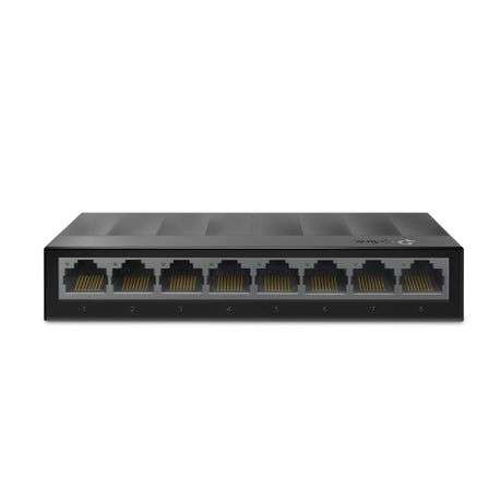 Tp-Link - LS1008G 8-Port 10/100/1000Mbps Desktop Switch | Quiet FanlessDesign - Tp-Link - LS1008G...