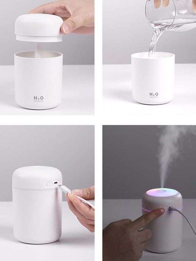 Air Humidifier USB Ultrasone Dazzle Cup Aroma Diffuser Cool Mist Maker