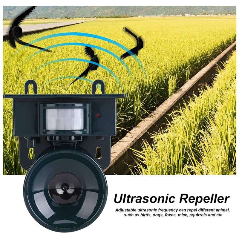 Ultrasonic Solar Powered Bird Repeller Pest Control