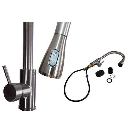 Kitchen Tap Mixer with Self-Retracting Pullout Faucet 6830 R