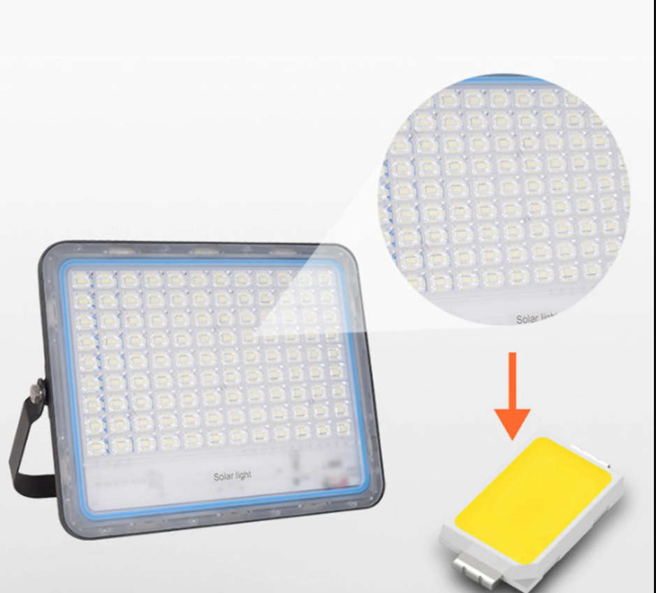 400W Solar Powered LED Flood Light With Panel & Remote -ABC-BS400W