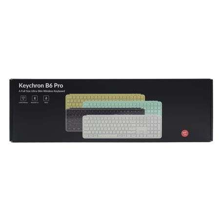 Keychron B6 Pro Ultra-Slim 100% Wireless Keyboard - Space Grey - Keychron B6 Pro Ultra-Slim 100% ...