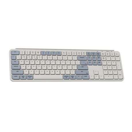 Keychron - B6 Pro Ultra-Slim 100% Wireless Keyboard - Retro Blue - Keychron - B6 Pro Ultra-Slim 1...