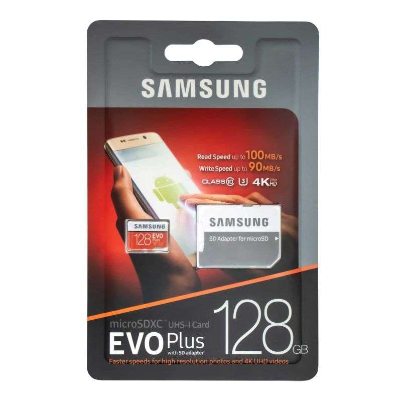 Samsung EVO Plus 128GB MicroSDXC with SD Adapter