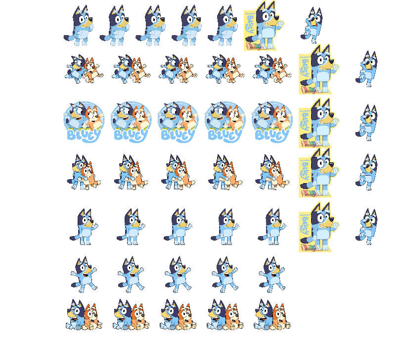 Bluey Sticker Pack - Pack of 45 Stickers