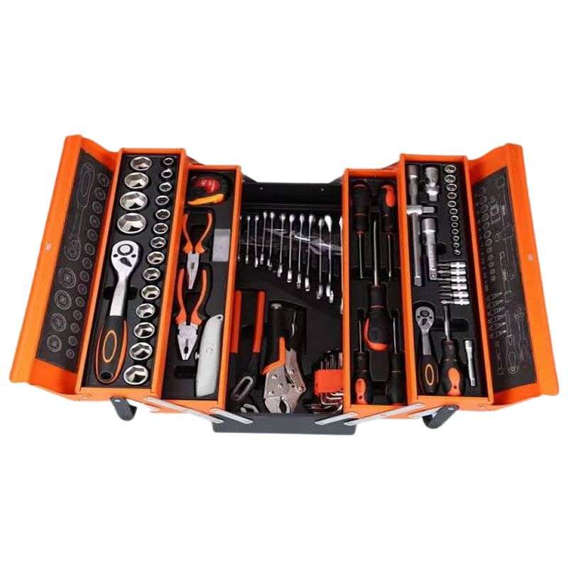 85-Piece Dual Drive Tool Set with Heavy-Duty Metal Box