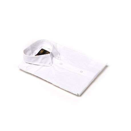 Dromex 100% Cotton Short Sleeve Formal Shirt - White - L - Dromex 100% Cotton Short Sleeve Formal...