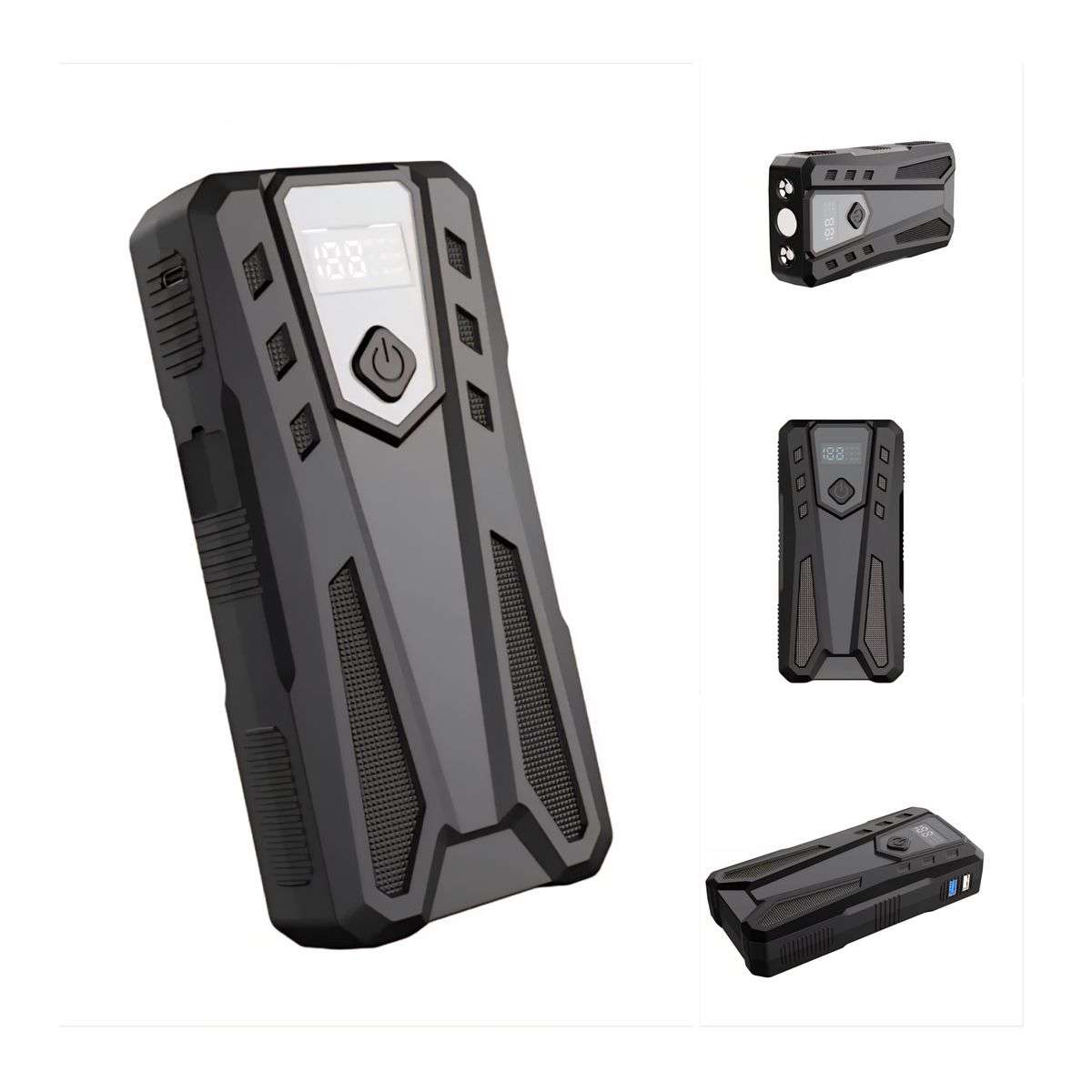 20000Mah 1000A Portable Jump Starter With 12V Air Pump, Carry Case & Gloves(PUMP SWITCH DEFECTIVE)