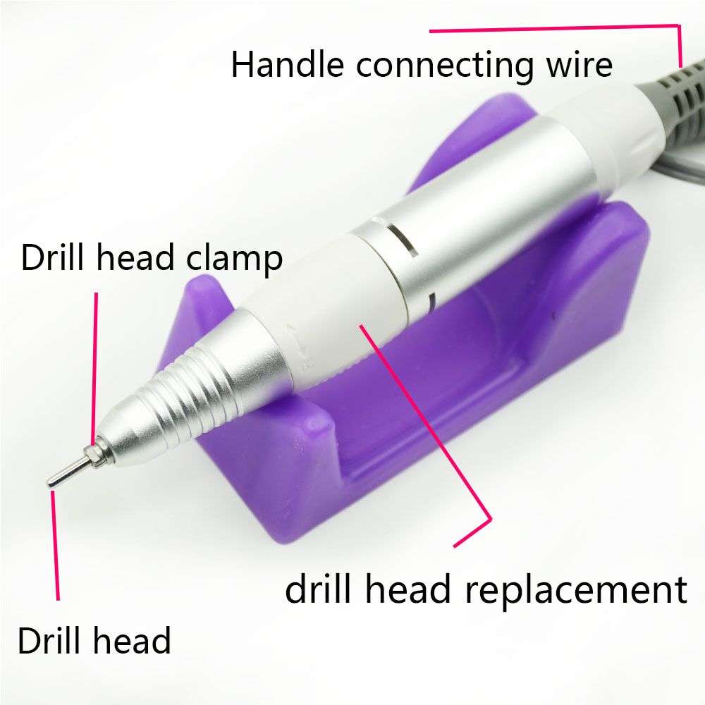 Professional Electric Manicure File Nail Drill Machine Kit Set - White