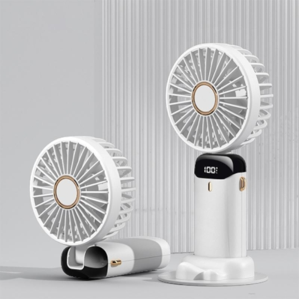 Mini Rechargeable Handheld Display Fan With Stand