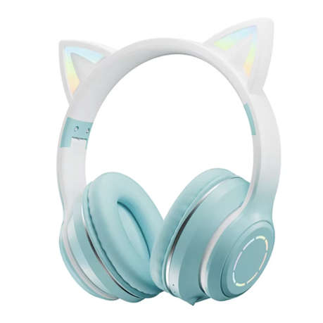 Cat Ear Headphones with LED lights- Foldable