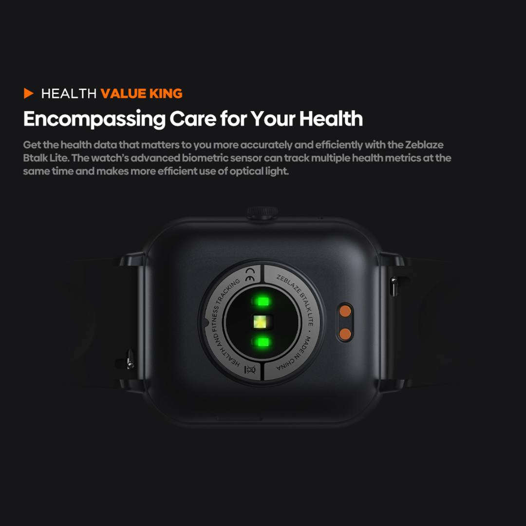 BTALK LITE - IP68 Water Resistant Smart Watch - Black