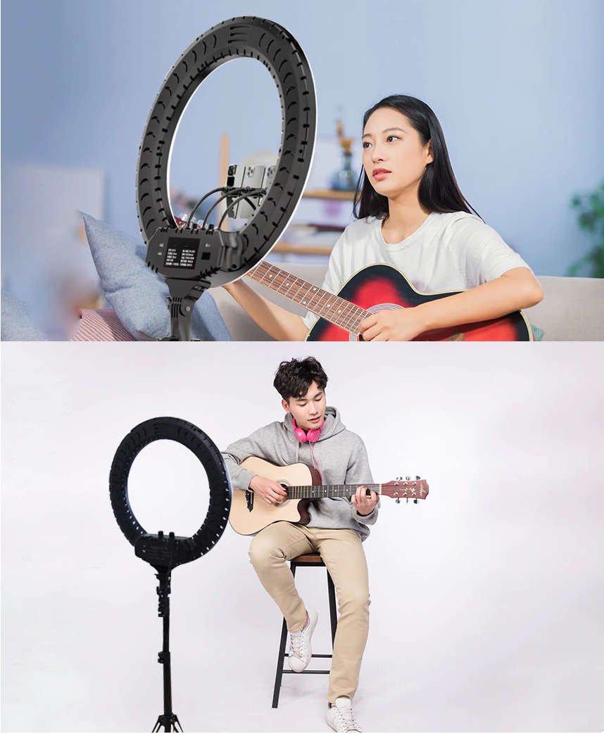 18` LED Changing Colour Ring Light with Stand ****BRAND NEW!!!