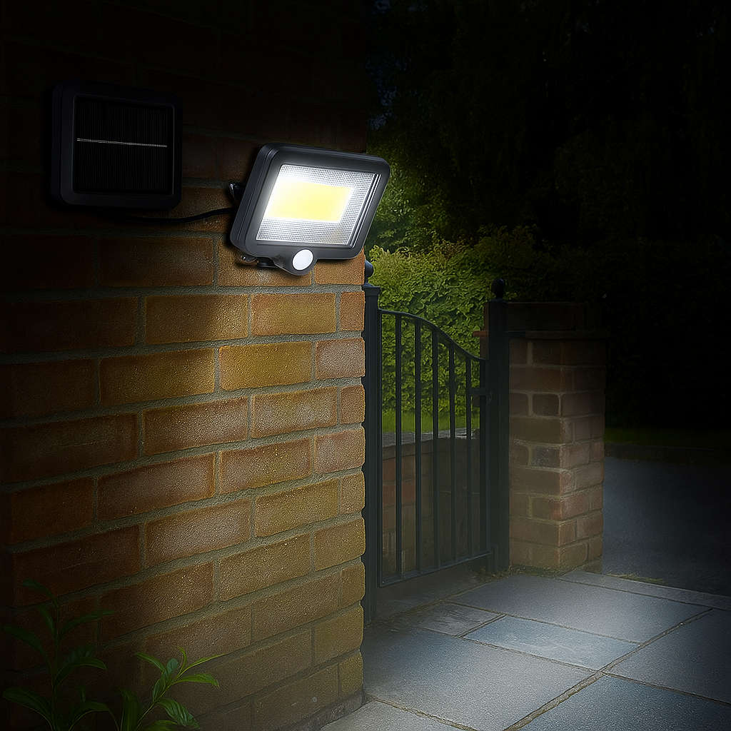 Solar-Powered Floodlight - High Lumen, Easy Install