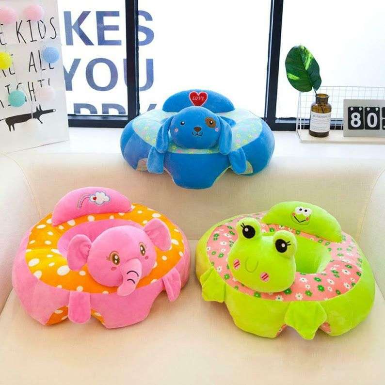 Baby Kids Support Seat Cute Cartoon Sit Up Soft Chair