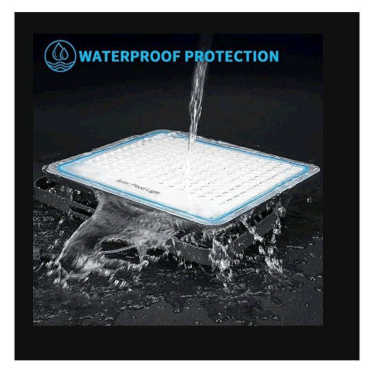 Solar LED Flood Spot Light with Remote - Strobe Series 200W