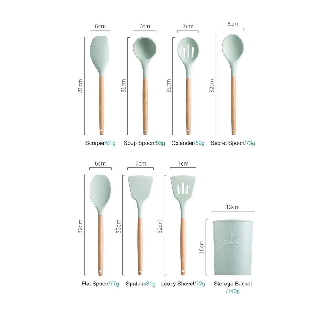 Cooking Utensil Set 11 Piece with Holder