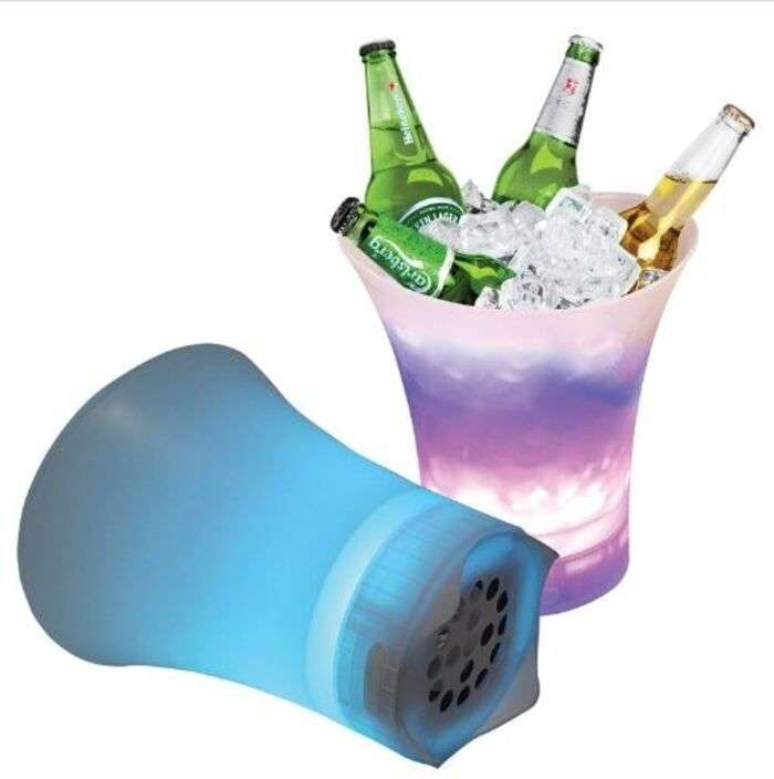 5L Ice Bucket Wireless Bluetooth Multicolor LED Rechargeable Party Speaker