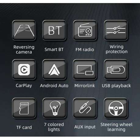7-Inch Double-DIN Car Stereo with Touchscreen, CarPlay & Android Auto