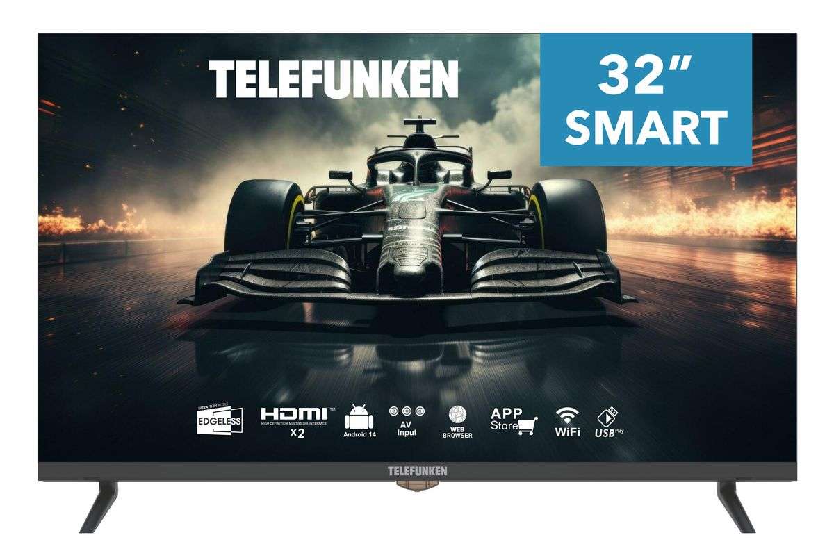 Telefunken 32" Smart HD LED TV - Android 13