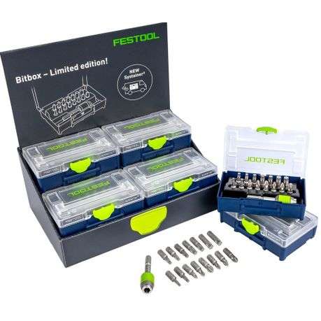 Festool - Centrotec Bit Set Counter Display C/W 12 Sets - Festool - Centrotec Bit Set Counter Dis...