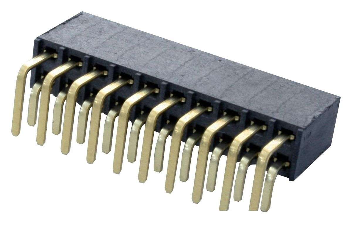 Samtec (SSW-110-02-G-D-RA) PCB Receptacle, Board-to-Board, 2.54 mm, 2 Rows