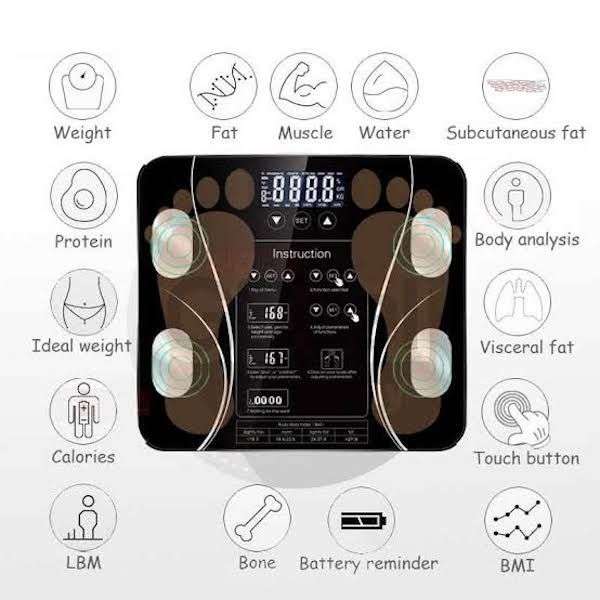 Digital Smart Bluetooth Body Weight & BMI Scale