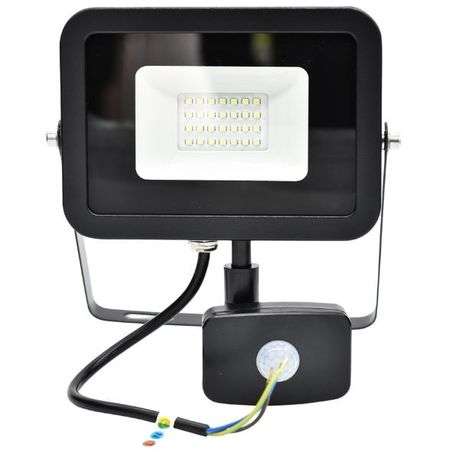 Waco - LED Floodlight with Sensor 30W - Slimline 6500K - Waco - LED Floodlight with Sensor 30W - ...