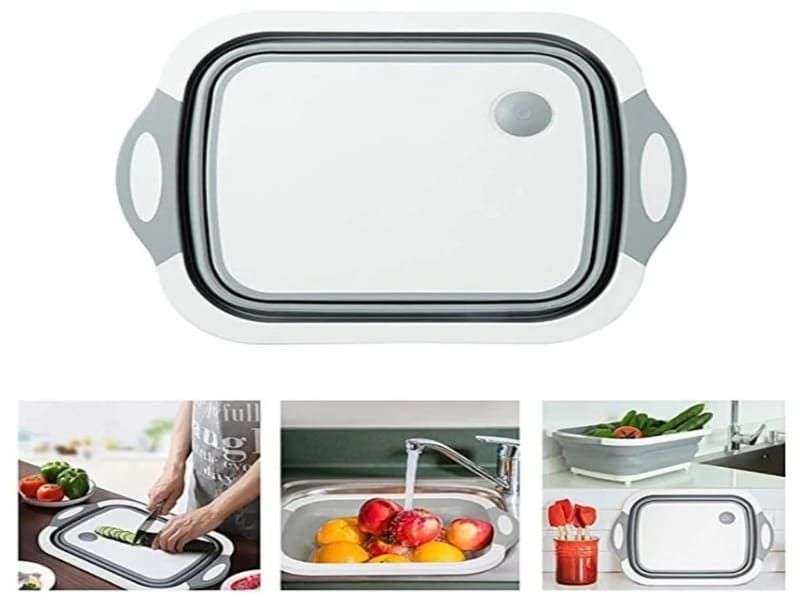 3-in-1 Multifunctional Foldable Cutting Board