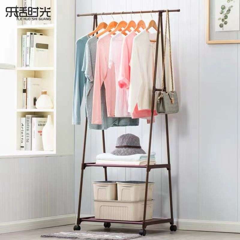 Portable Triangular Space Saving Clothes Hanger Organizer Rack