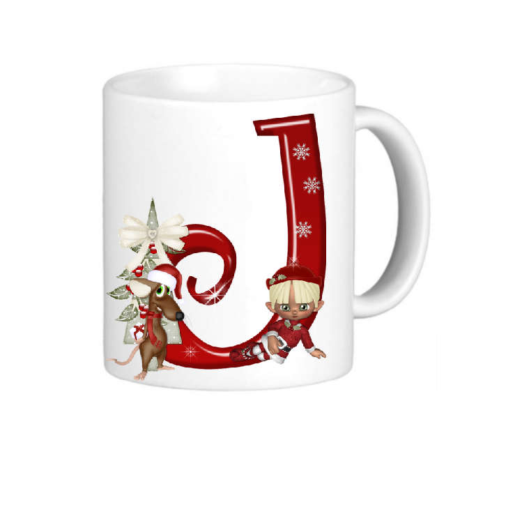 Christmas Alphabet J Coffee Mug