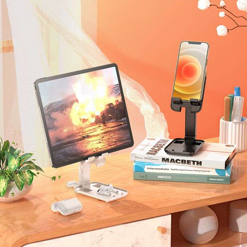 Hoco `S28` Folding Desktop Stand For 4.7-14 Inches Mobile Devices - Black