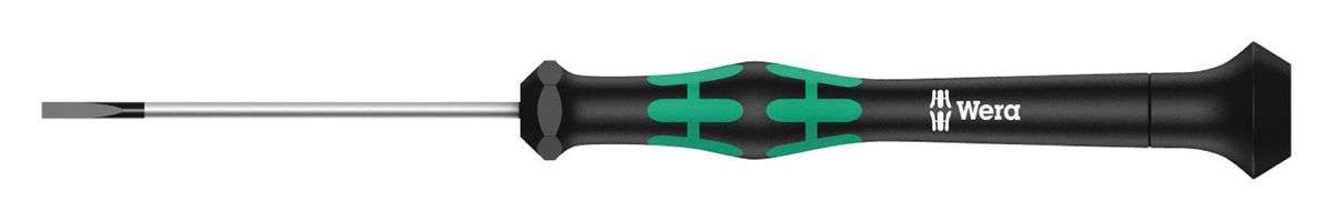 Wera (118006) Screwdriver, Slotted, Precision, 60mm Blade, 2mm Tip