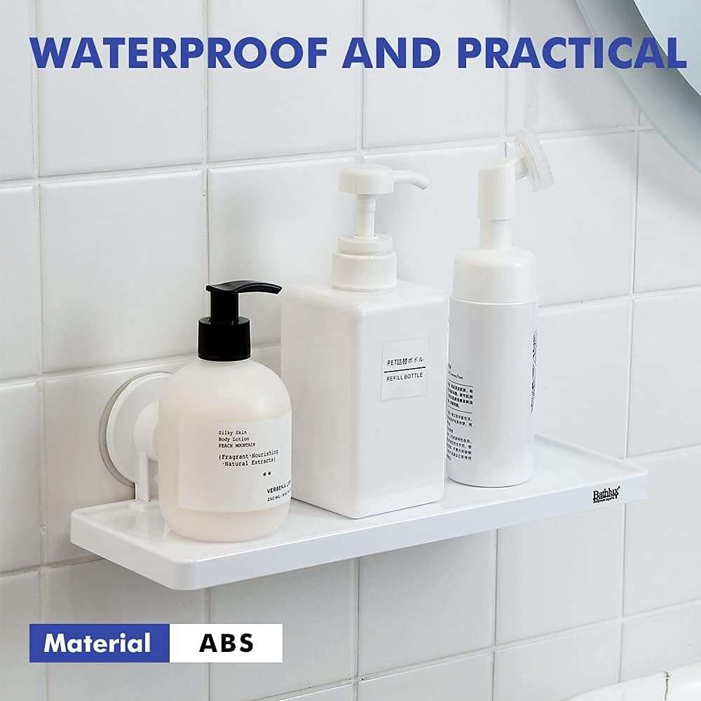 Bathroom Wall Mount Shelf With Suction cup