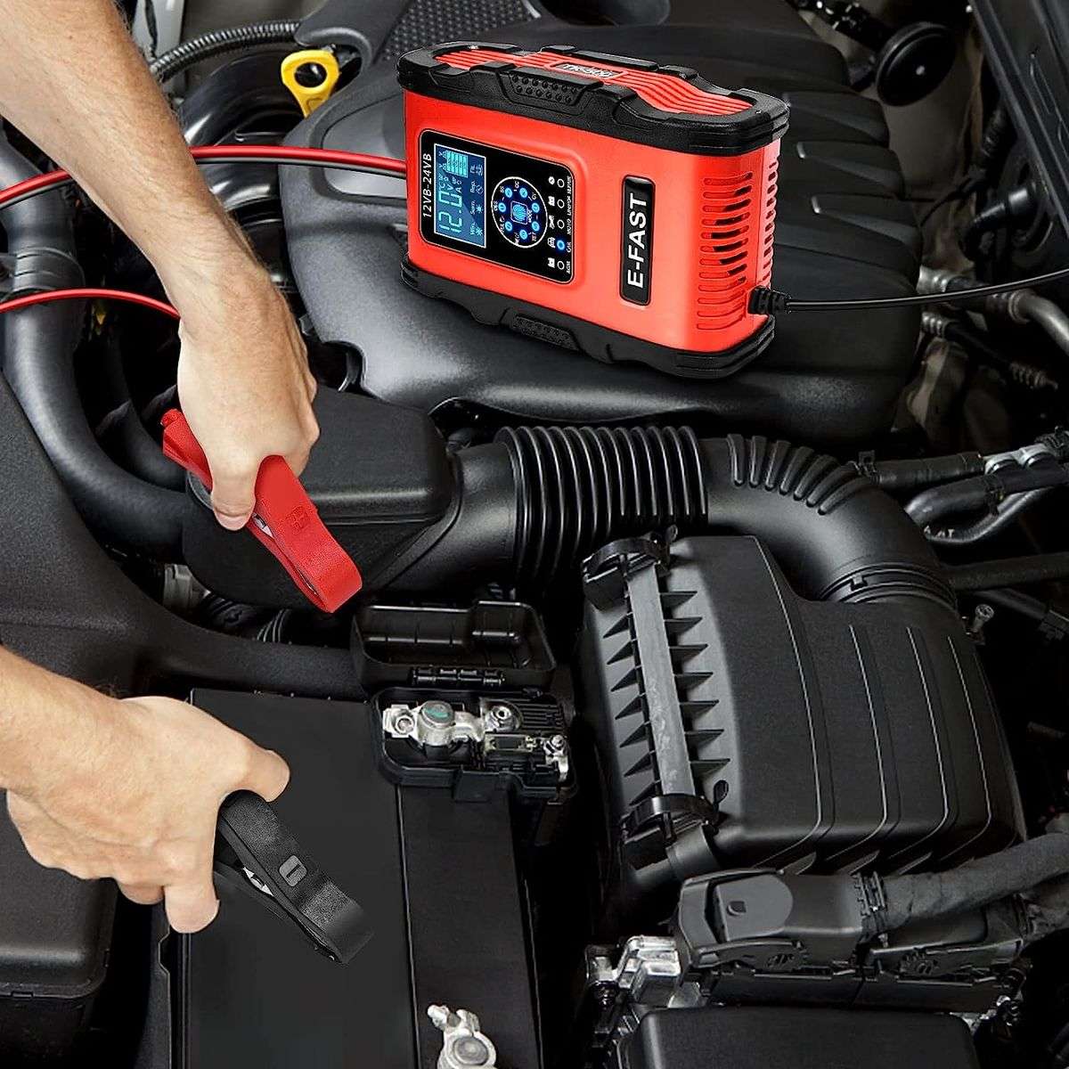 12V 12A - 24V 6A 7 Stage Pulse Repair Lcd Battery Charger