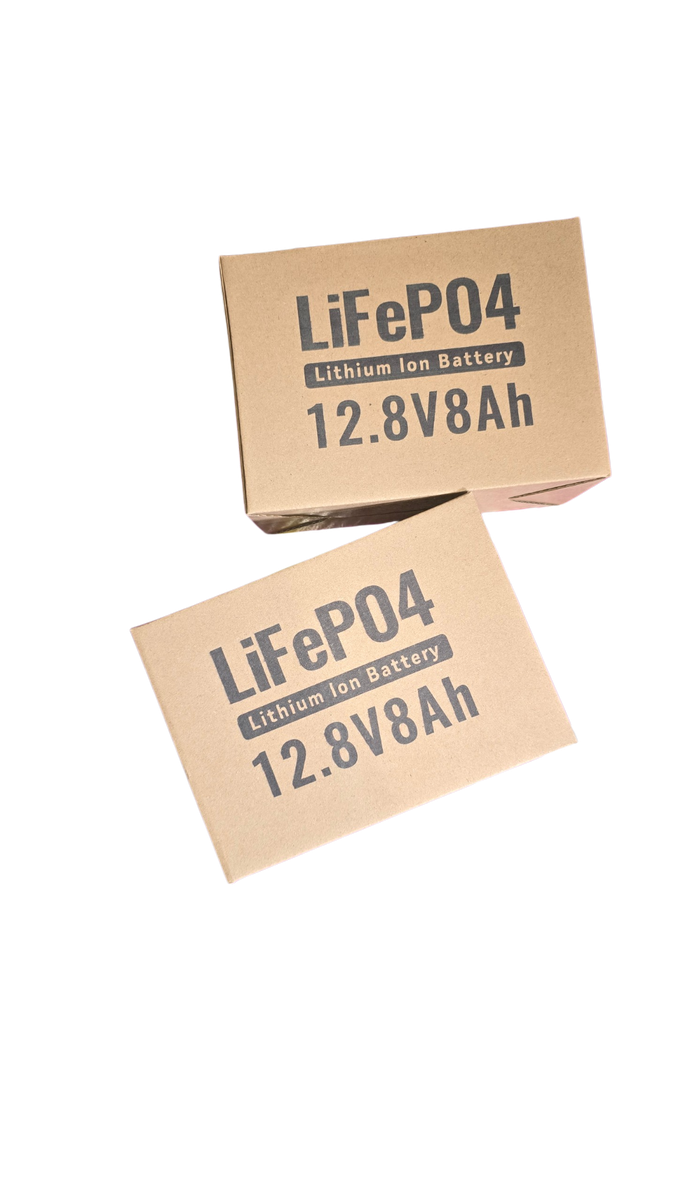 Ingle 12.8V 8Ah LiFePO4 Lithium Solar/UPS/Backup Battery - 2 Pack