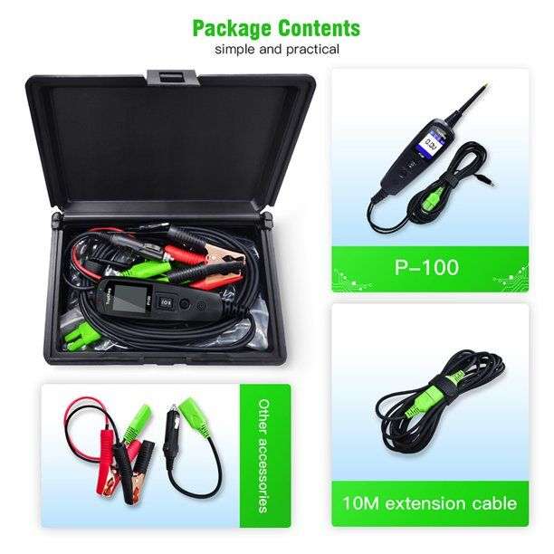 TopDiag P100 Automotive Circuit Tester