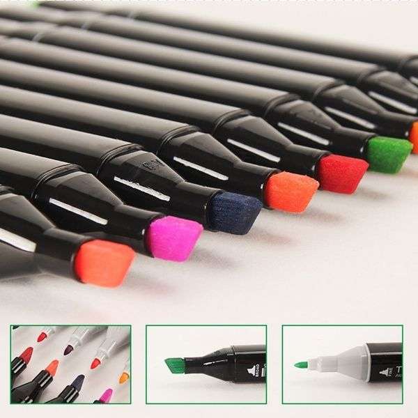 JD 48PCS Color Sketch Art Markers set